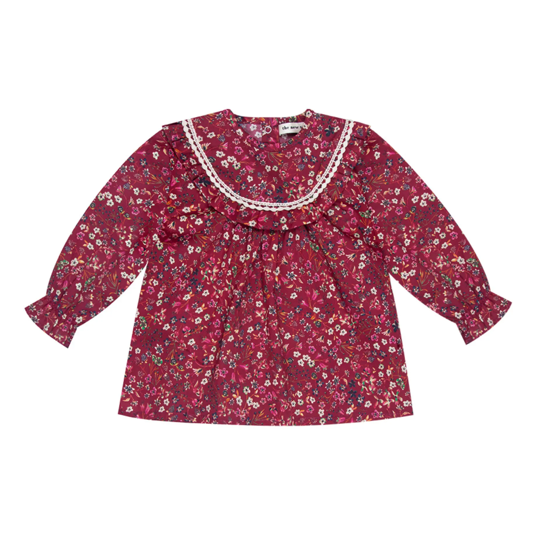 The New Society Red Bernadette Liberty Blouse