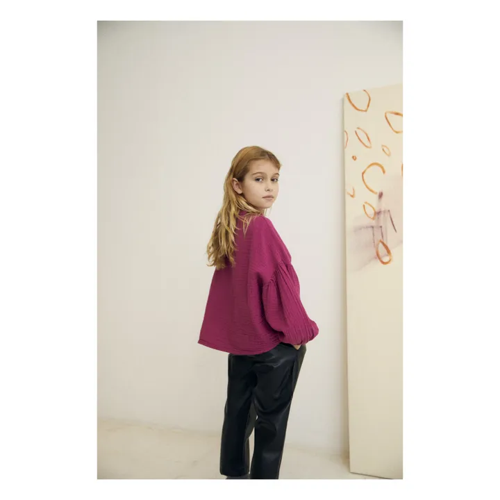 Bluse Olivia Bio-Baumwolle | Rosa- Produktbild Nr. 2