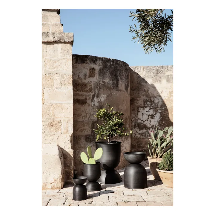 Hourglass Pot | Black- Product image n°1