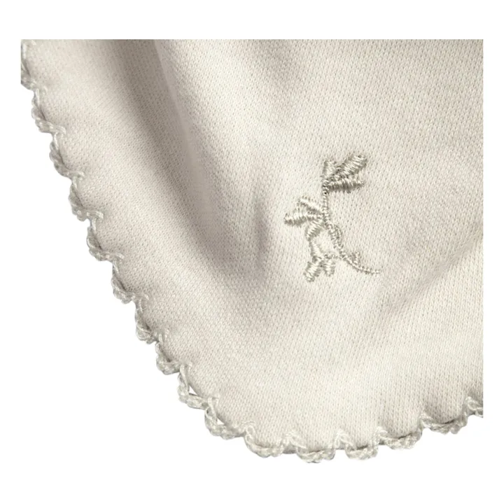 Cotton Jersey Bandana Bib | Ecru- Product image n°2