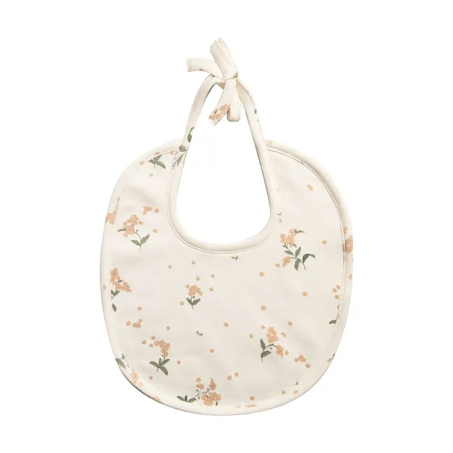 Bavaglino in jersey di cotone Forget Me Not | Pesca