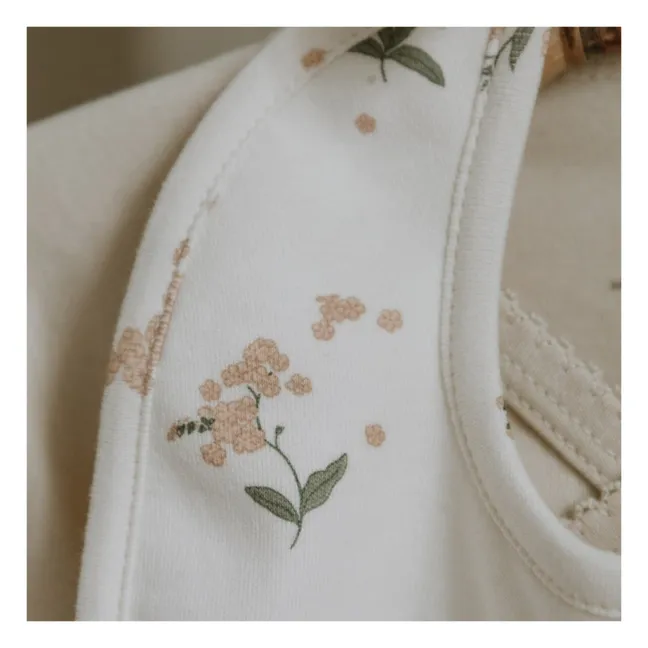 Bavaglino in jersey di cotone Forget Me Not | Pesca