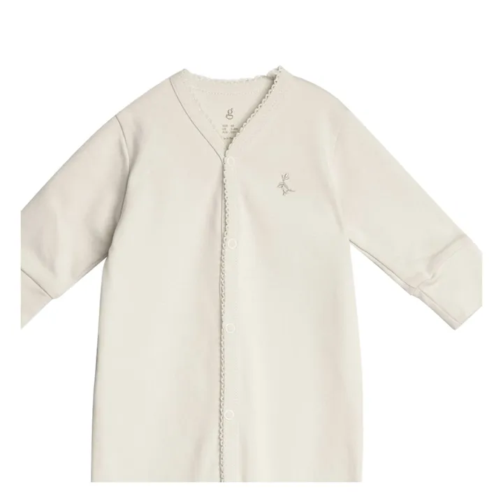 Cotton Jersey Pyjamas | Ecru- Product image n°2