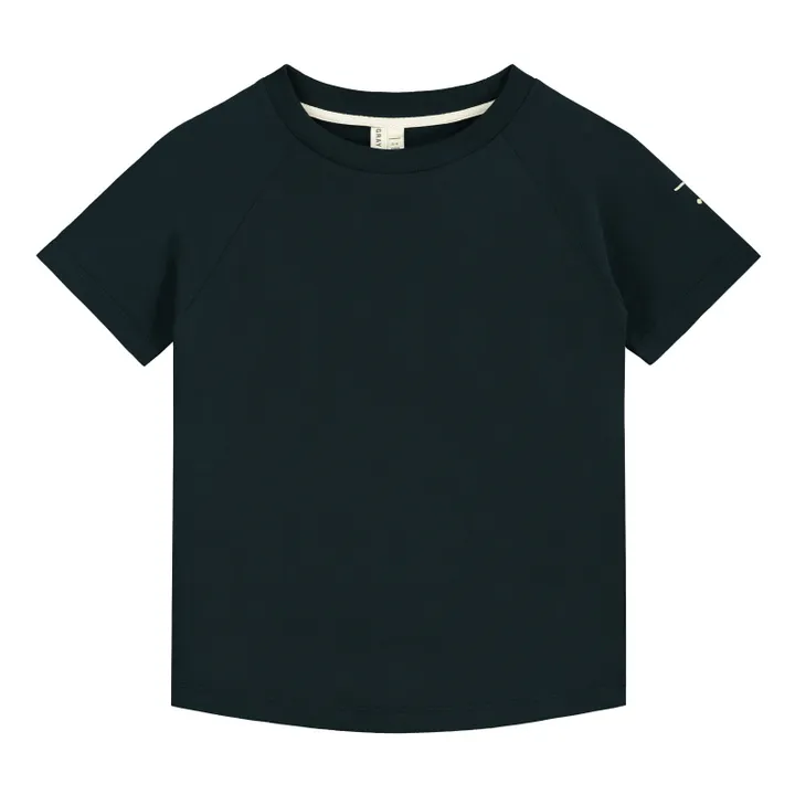 T-Shirt, modello: Crewneck, in cotone bio | Blu- Immagine del prodotto n°0
