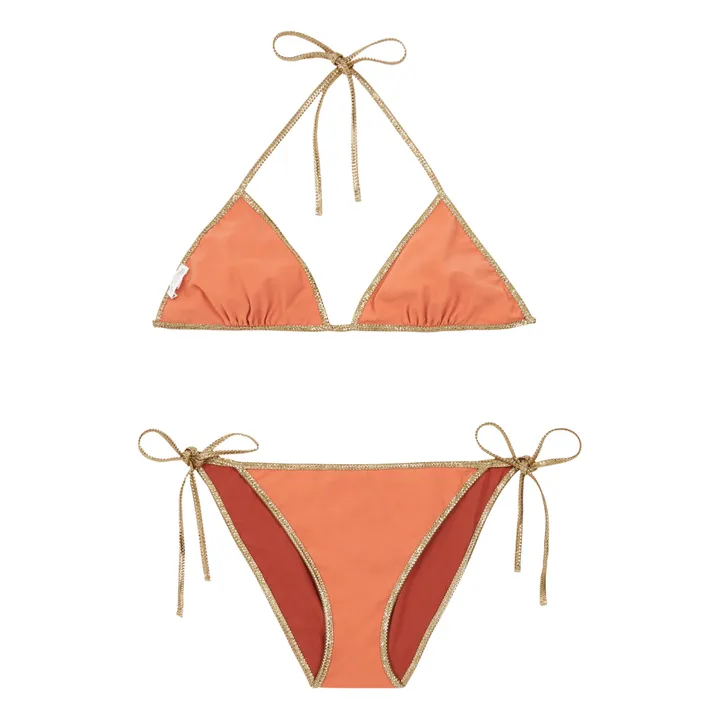 Hampton Reversible Two-piece Bikini | Brick red- Product image n°6