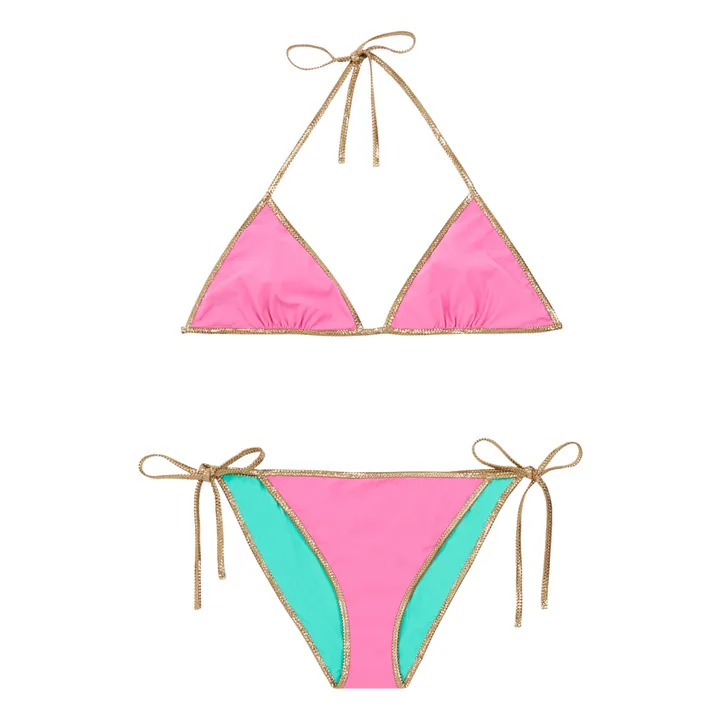 Badeanzug zweiteilig Reversibel Bikini Hampton | Rosa- Produktbild Nr. 0
