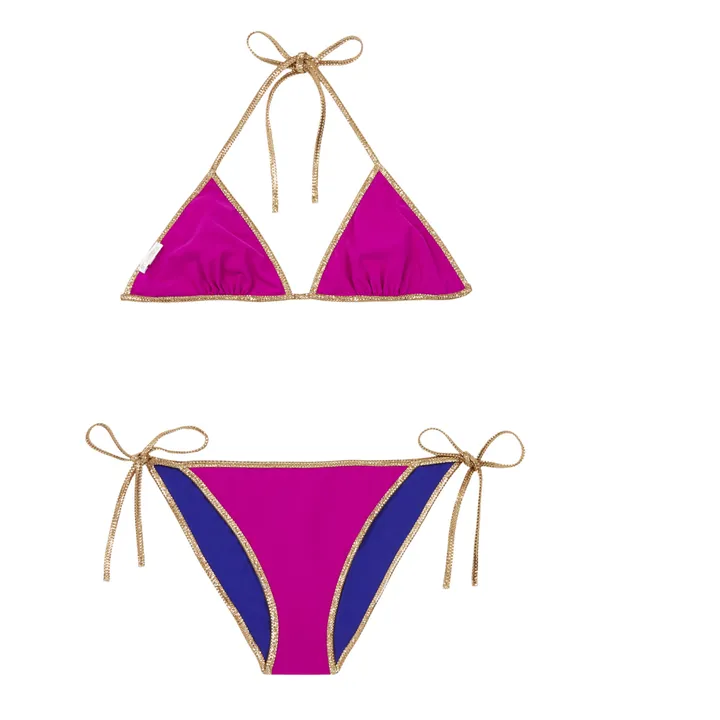 Badeanzug zweiteilig Reversibel Bikini Hampton | Violett- Produktbild Nr. 2