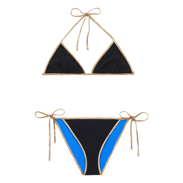 Badeanzug zweiteilig Reversibel Bikini Hampton | Schwarz- Produktbild Nr. 0