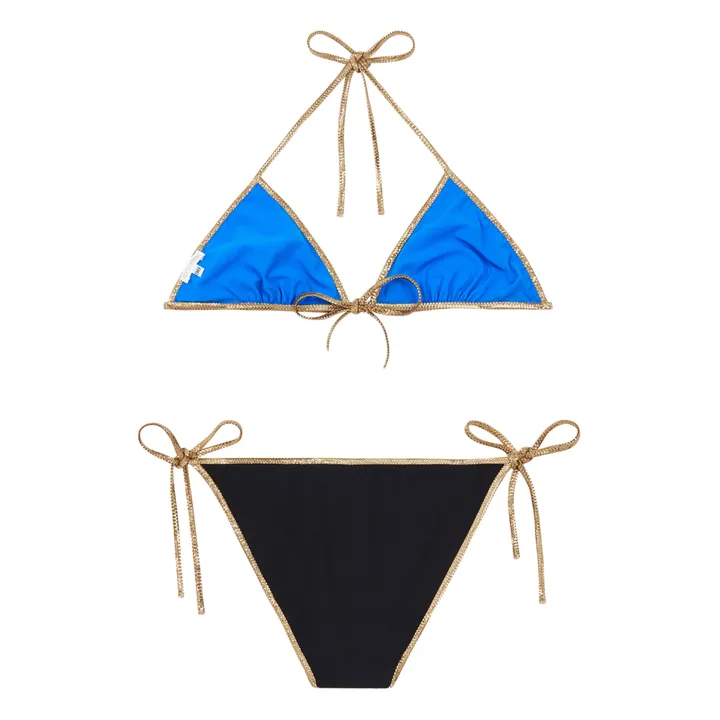Badeanzug zweiteilig Reversibel Bikini Hampton | Schwarz- Produktbild Nr. 5