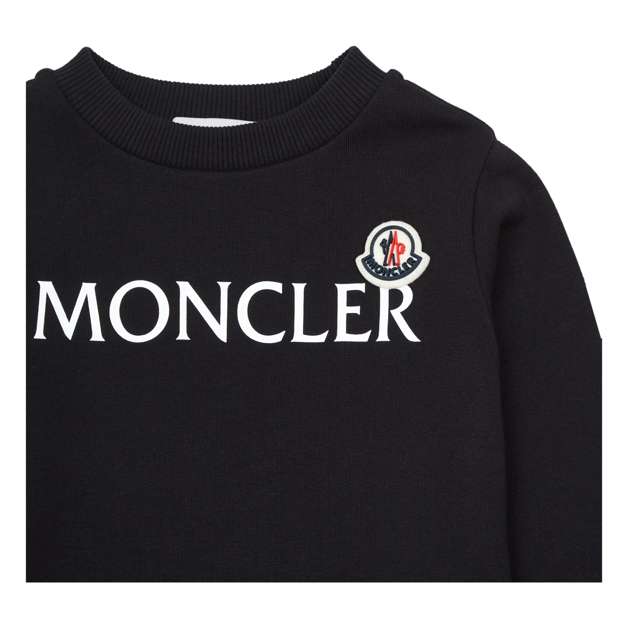【関税&送料込】Moncler Blurred Logo Sweatshirt Moncler Blurred Logo Sweatshirt | Black | FARFETCH