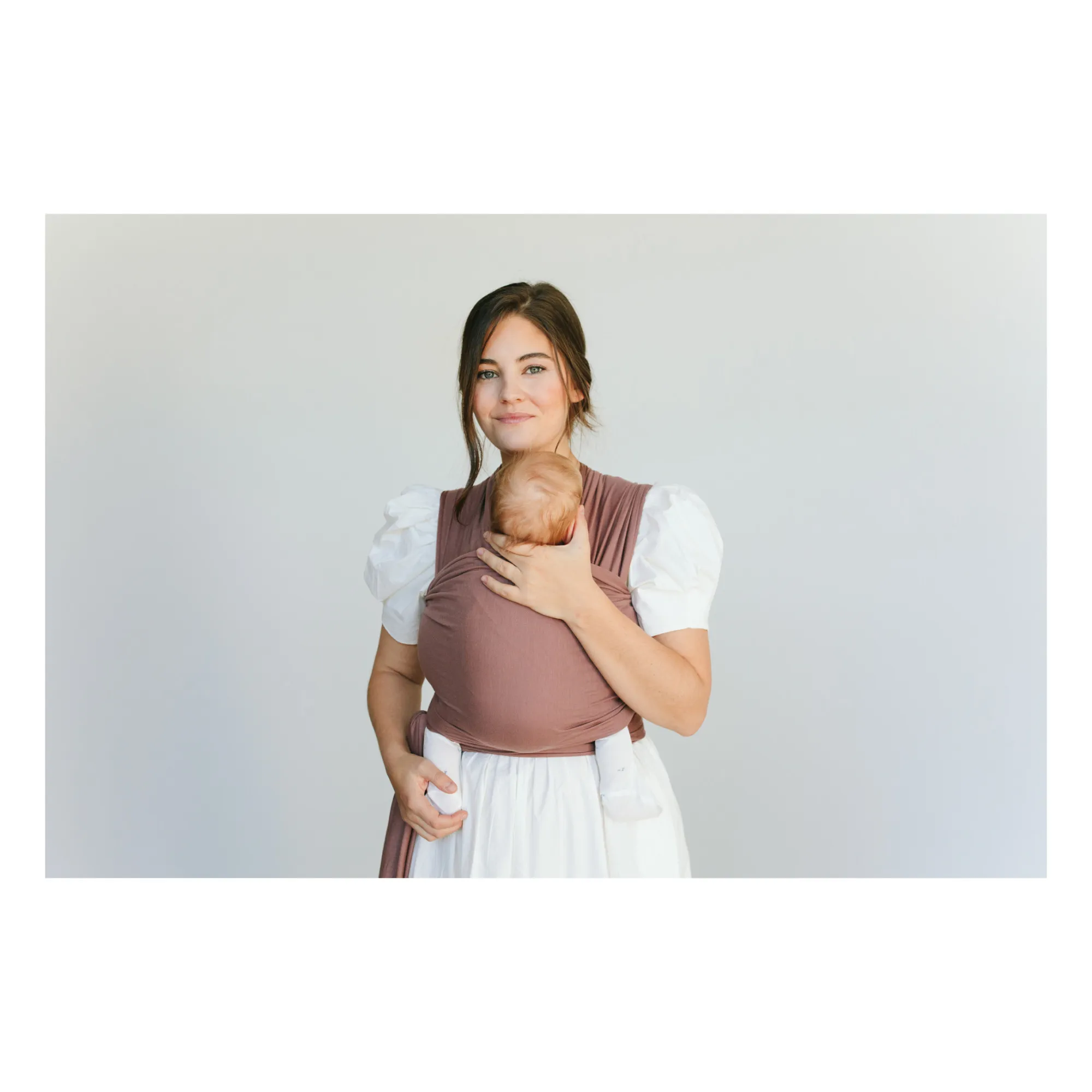 Echarpe de portage en modal | Vieux Rose- Image produit n°2
