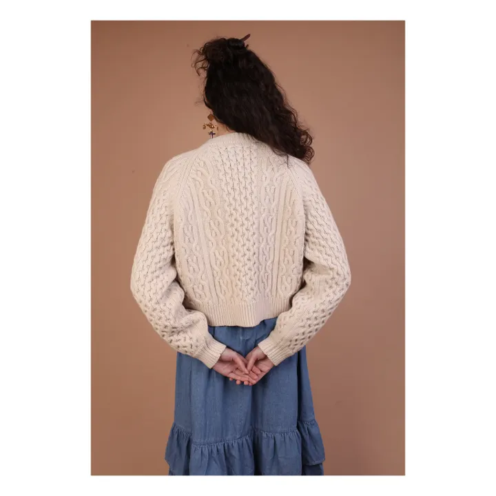 Meadows Quince Eco RWS Wool Jumper Ecru Smallable