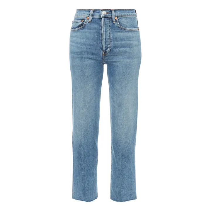 70's Stove Pipe Jeans  | Medium Stone- Product image n°0