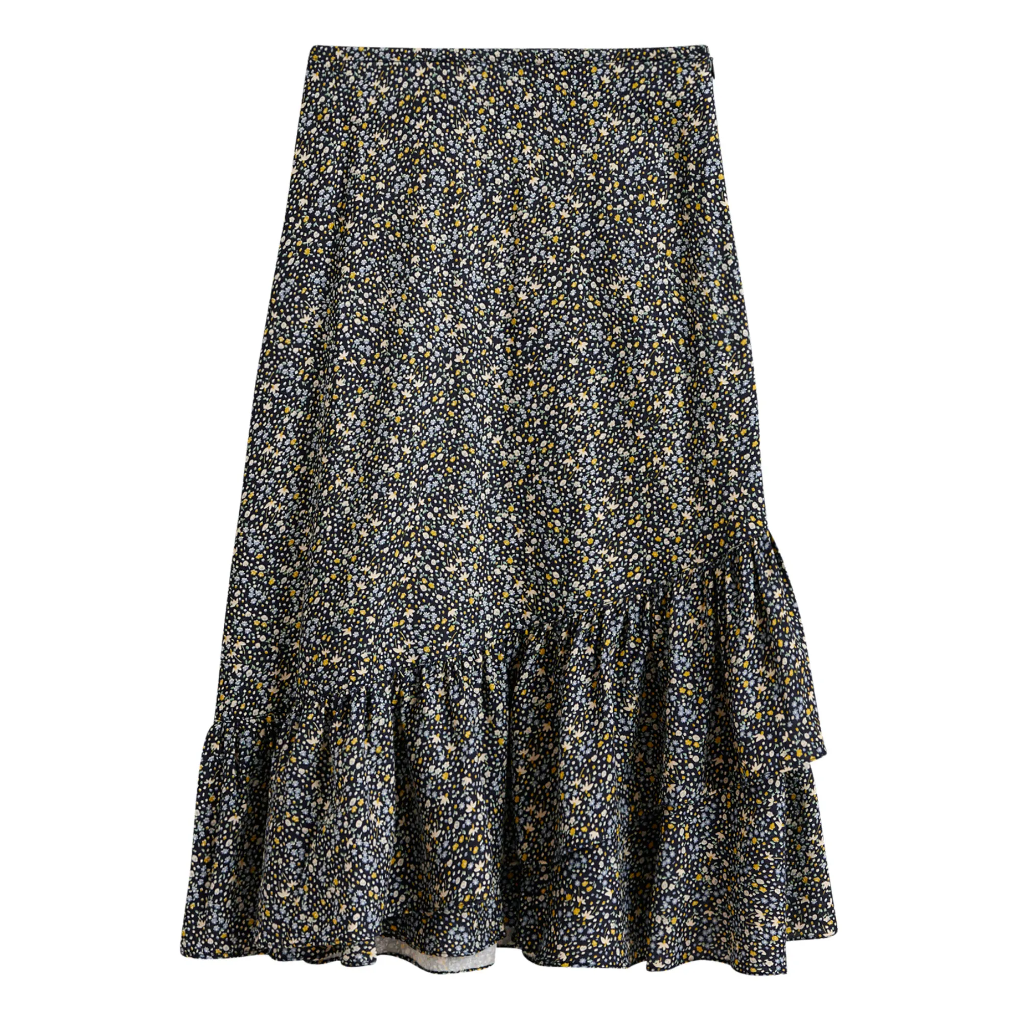 Bellerose Navy Blue Palmer Midi Skirt