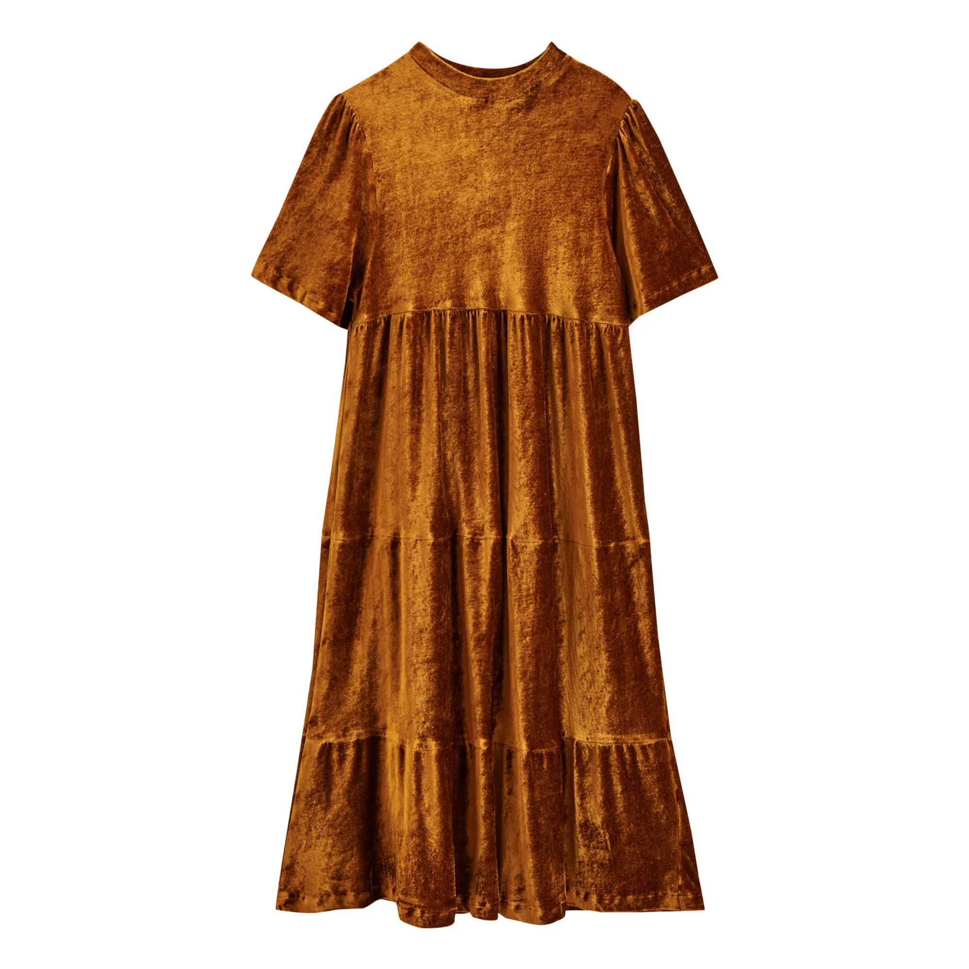 Bellerose Camel Valmy Velvet Dress