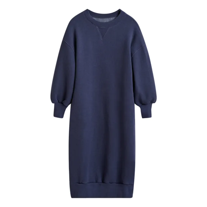 Fada Sweatshirt Dress | Navy blue- Product image n°0