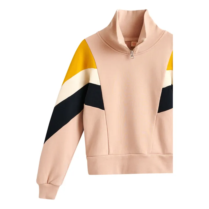 Sweatshirt Reißverschluss Fanchon | Rosa- Produktbild Nr. 3