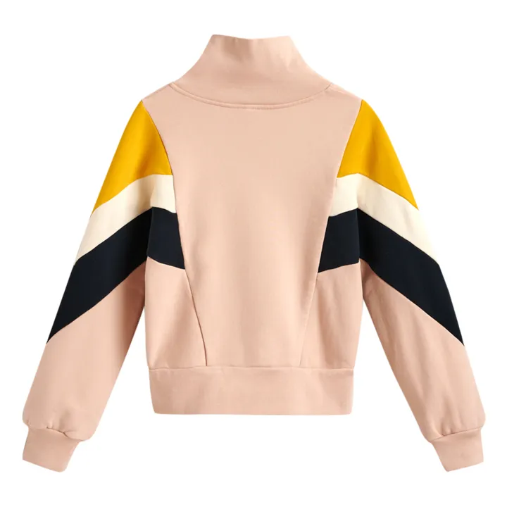 Fanchon Zipped Sweater | Pink- Product image n°4