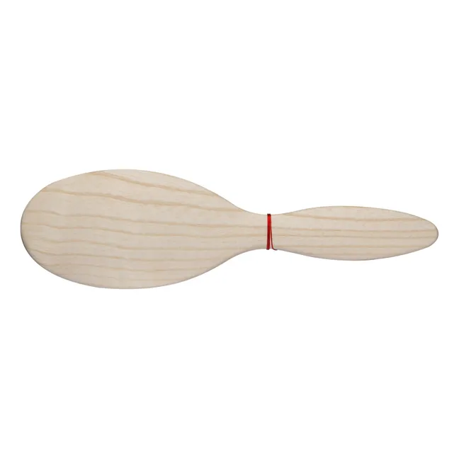 Brosse en frêne pour cheveux fins