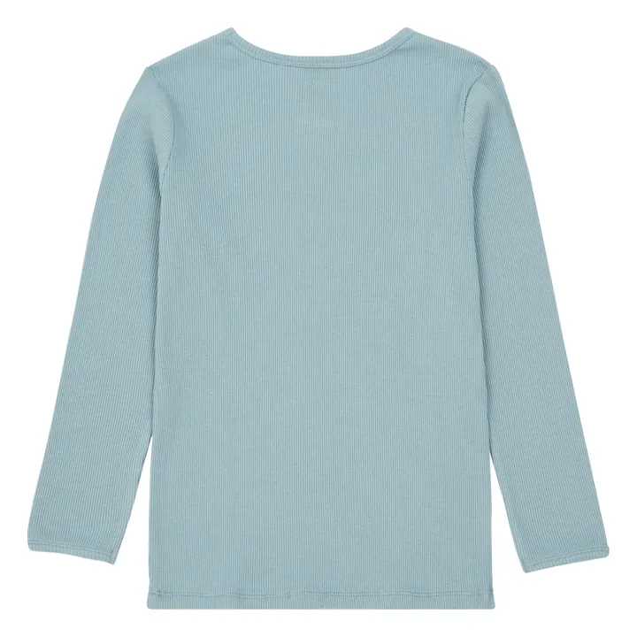 T-shirt Siff Coton Bio | Bleu pâle- Image produit n°2