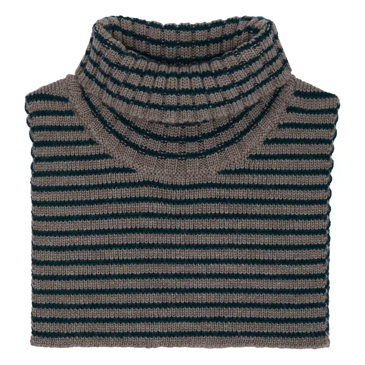 Wool neck warmer | Petrol blue- Product image n°0