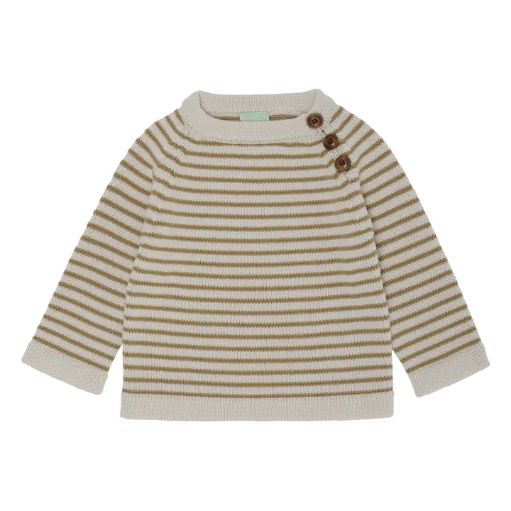 Pull in lana, modello: Marinière Baby | Beige- Immagine del prodotto n°0