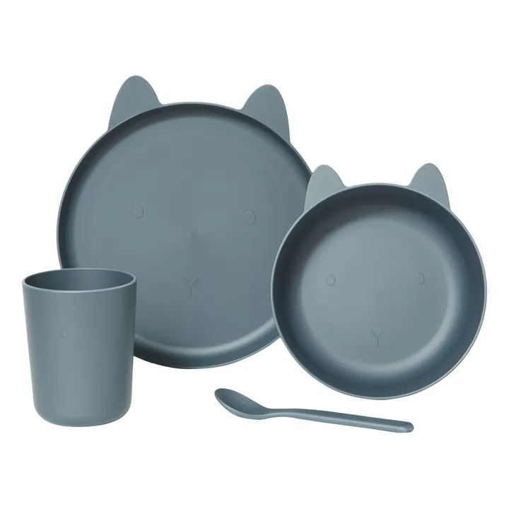 Set vaisselle Paul - Set de 4 | Bleu- Image produit n°0