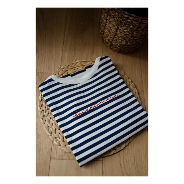 Face à la mère Breastfeeding T-shirt | Navy blue