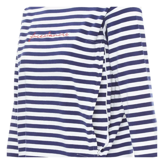 Face à la mère Breastfeeding T-shirt | Navy blue