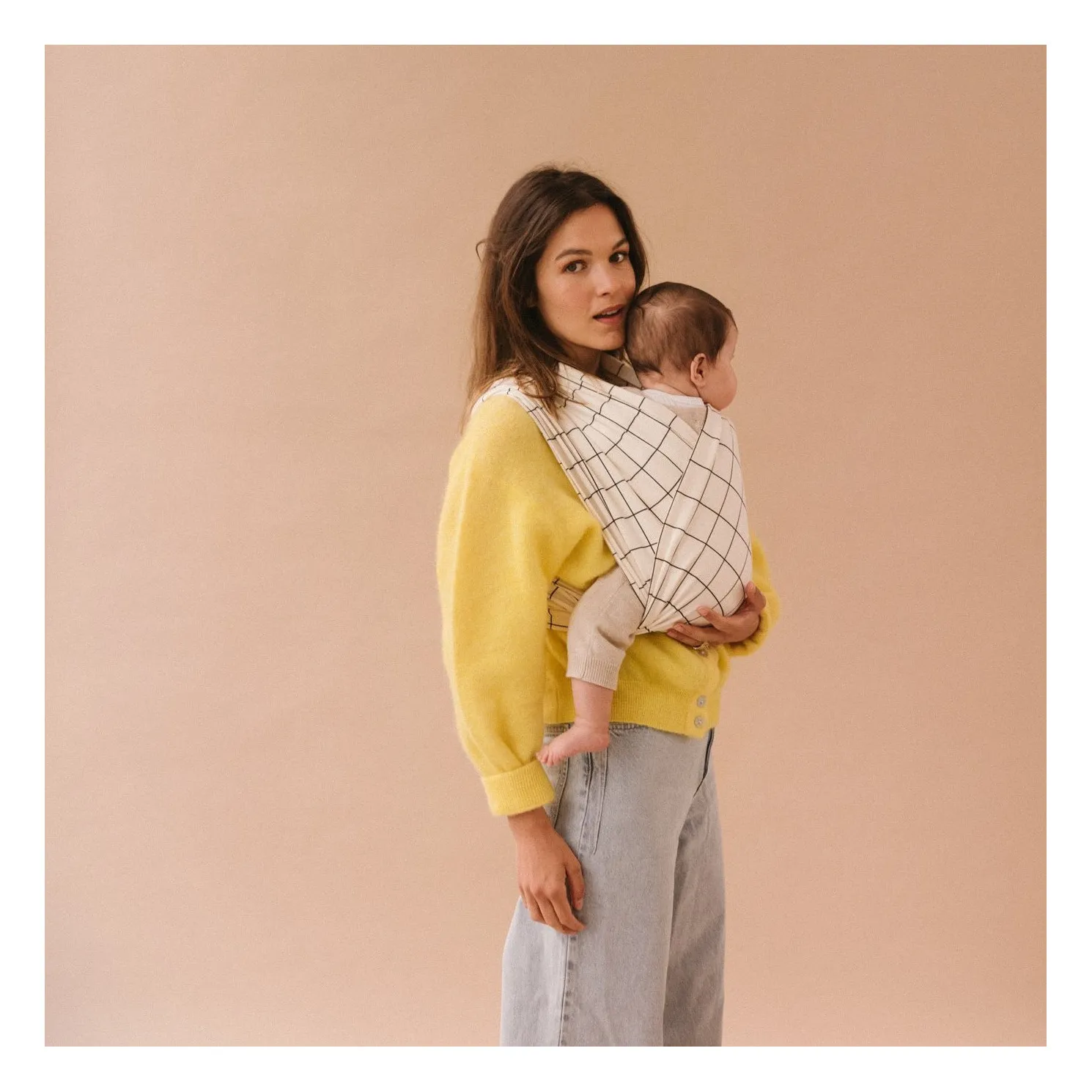 Porte-bébé Geometric en coton bio (Studio Romeo) - Image 1