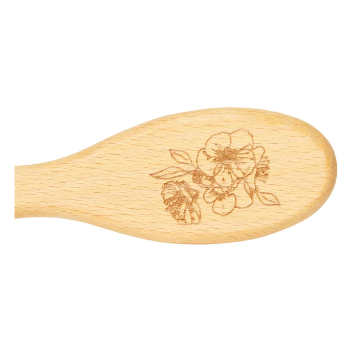 Flower Beech Hairbrush with Silk Bristles | Beech- Product image n°3