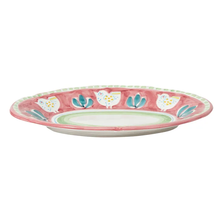 Oval Chicken Dish - 35cm | Pink- Product image n°1