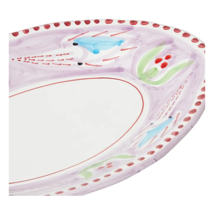 Ovale Platte Tintenfisch - 35 cm | Violett- Produktbild Nr. 2