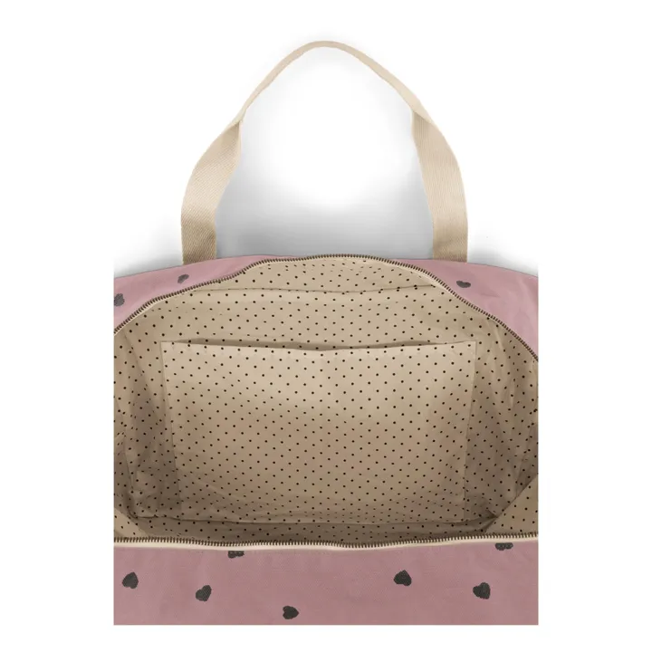 Raphaël Heart Print Baby Changing Bag | Lilac- Product image n°4