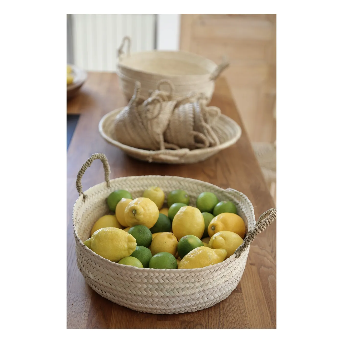 Cosydar - Panier rond en feuille de palmier (Cosydar) - Image 1