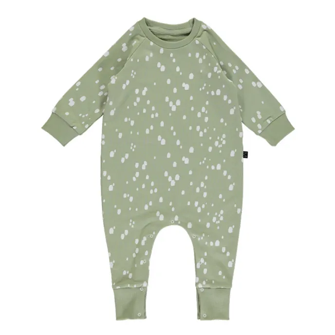 Organic Cotton Jumpsuit | Pale green- Product image n°0