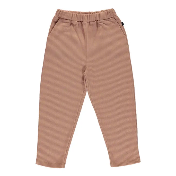 Saltlake Organic Cotton Towelling Trousers | Powder pink- Product image n°0
