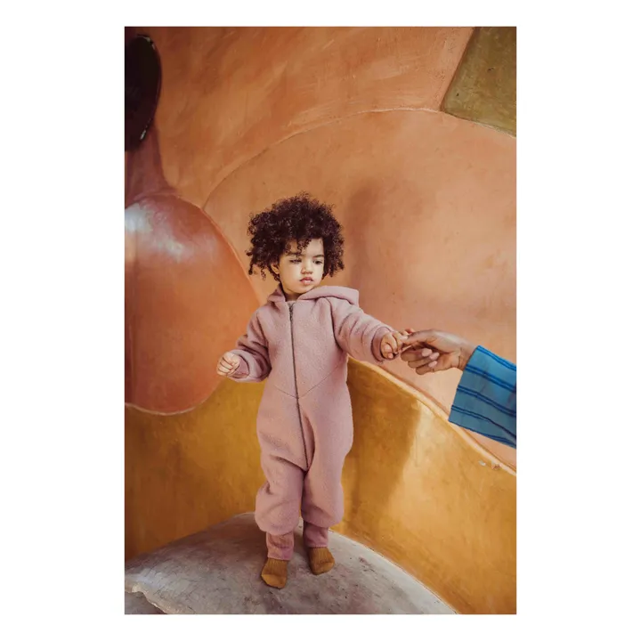 Wool and Organic Cotton Jumpsuit | Purple- Product image n°2