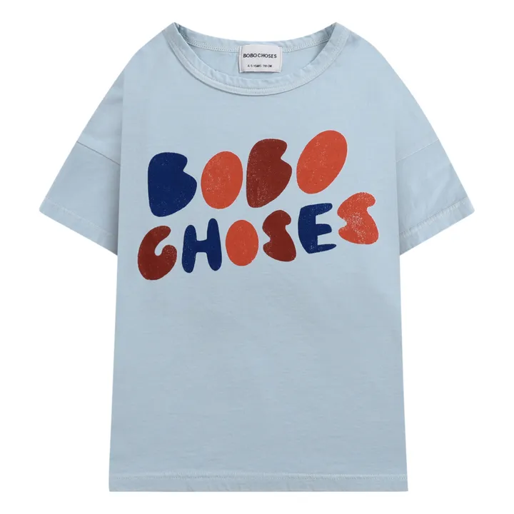 Camiseta de algodón orgánico Cosas | Azul Cielo- Imagen del producto n°0