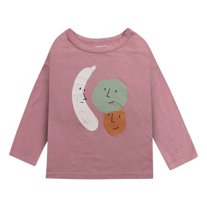 T-Shirt Bio-Baumwolle Früchte | Rosa- Produktbild Nr. 0