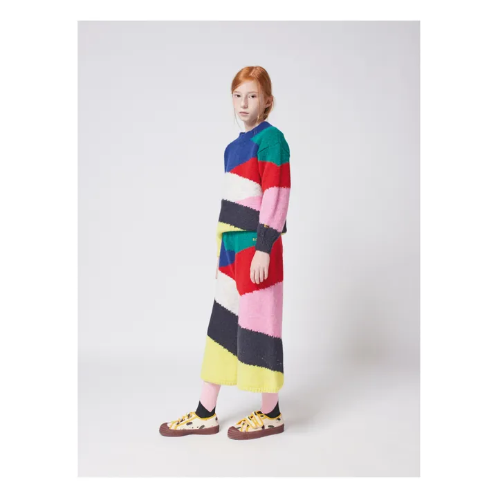Falda-culotte de punto Colorblock | Multicolor- Imagen del producto n°3
