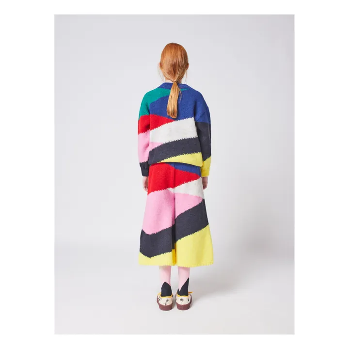 Falda-culotte de punto Colorblock | Multicolor- Imagen del producto n°4