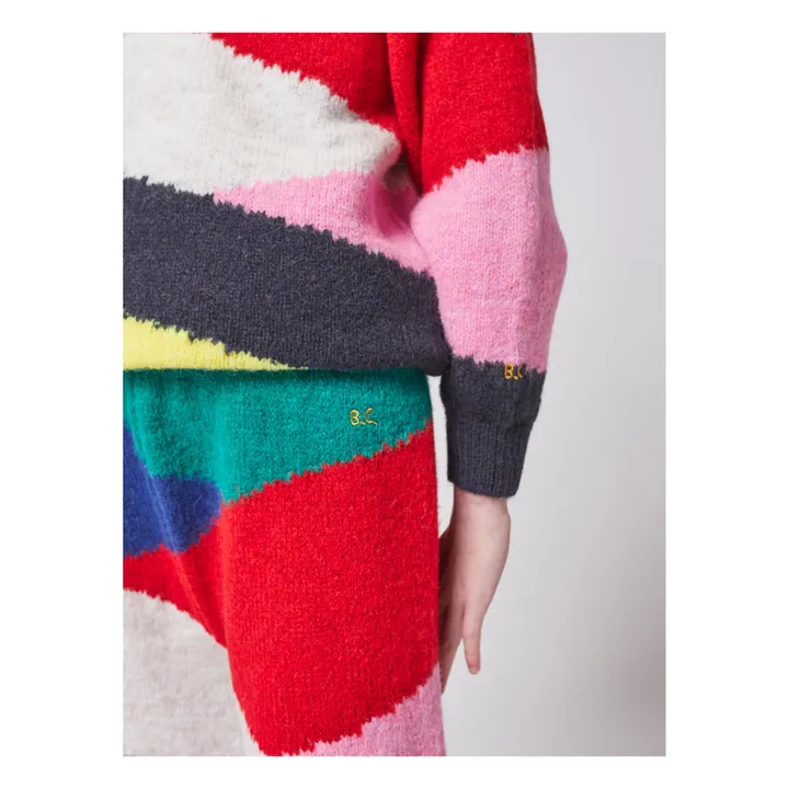 Falda-culotte de punto Colorblock | Multicolor- Imagen del producto n°5