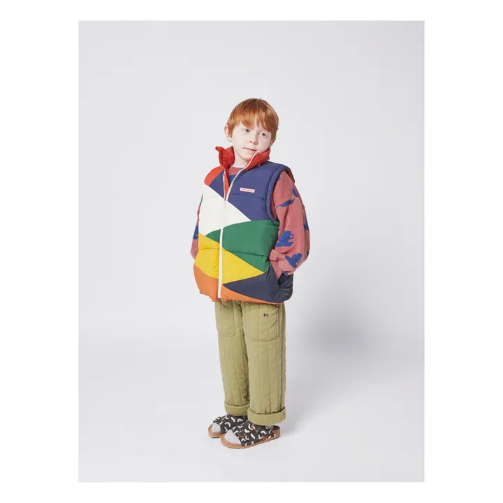 Recycled Waterproof Colour Block Down Jacket | Multicoloured- Product image n°6