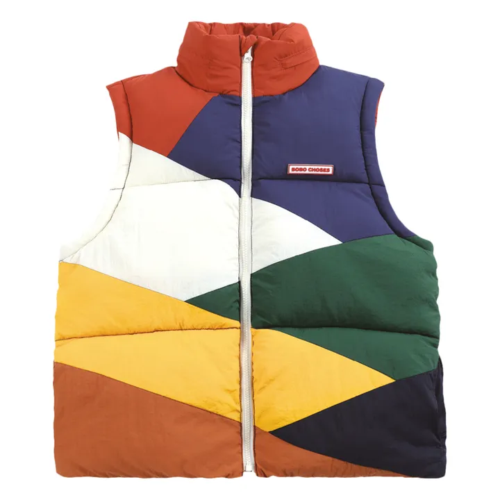 Recycled Waterproof Colour Block Down Jacket | Multicoloured- Product image n°10