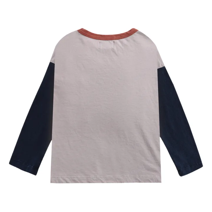 Three-Colour Organic Cotton T-Shirt | Grey- Product image n°6