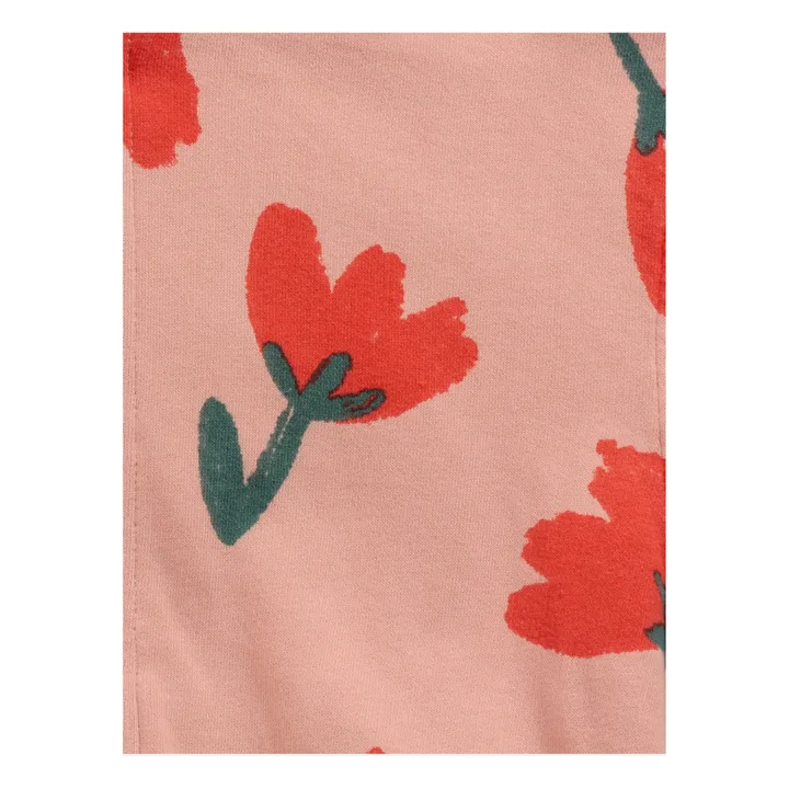 Sweatshirt mit Reißverschluss und Kapuze Bio-Baumwolle Tulpen | Rosa- Produktbild Nr. 5