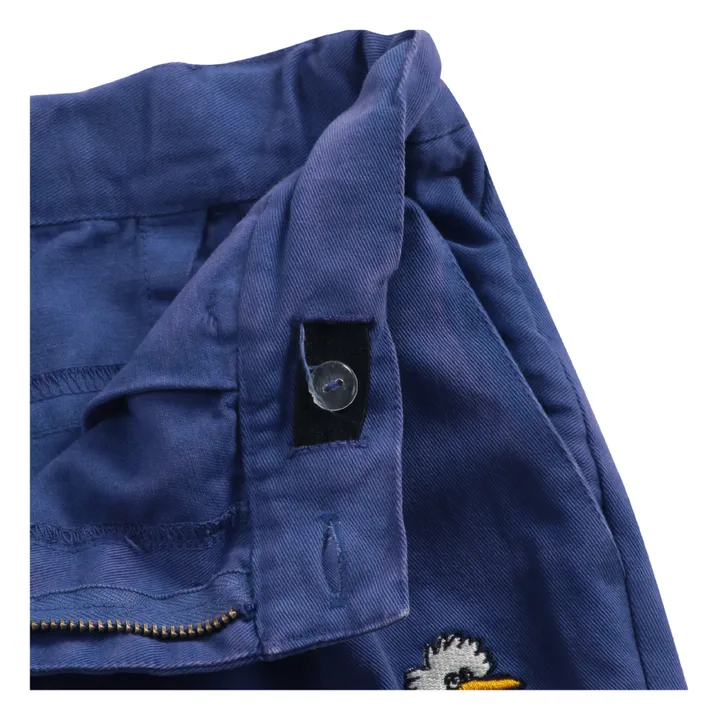 Pantalon Coton Bio | Bleu indigo- Image produit n°4