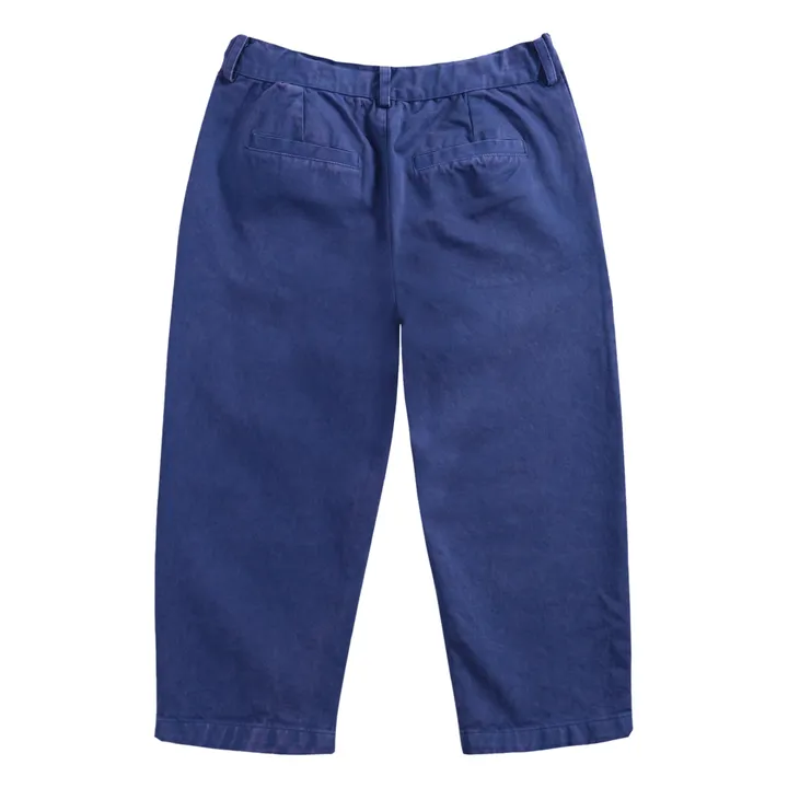 Pantalon Coton Bio | Bleu indigo- Image produit n°6