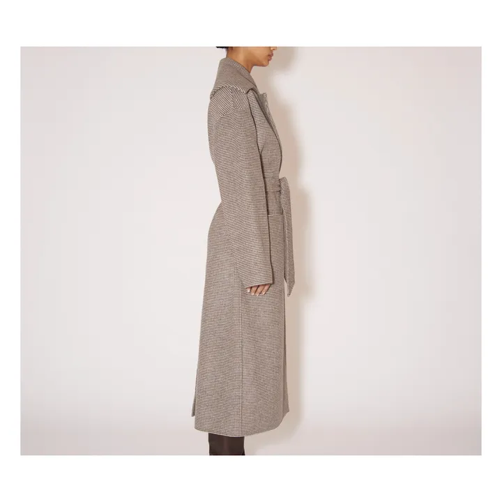 Soa Wool and Silk Coat | Grey- Product image n°3